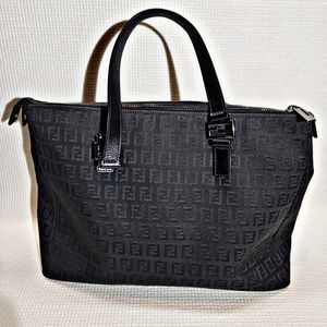 Authentic FENDI 1990's Large Zucchino Tote Bag